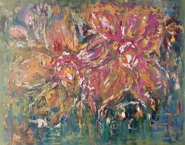 Original Impressionism Floral Paintings by Raissa Leonova