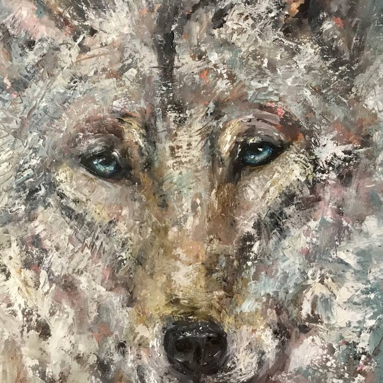 Original Portraiture Animal Painting by Raissa Leonova