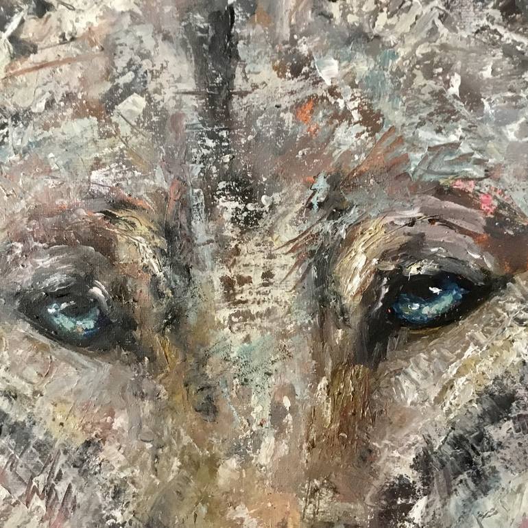 Original Portraiture Animal Painting by Raissa Leonova