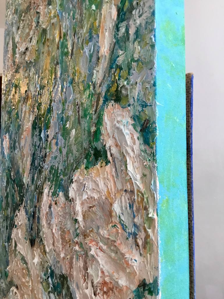 Original Impressionism Abstract Painting by Raissa Leonova