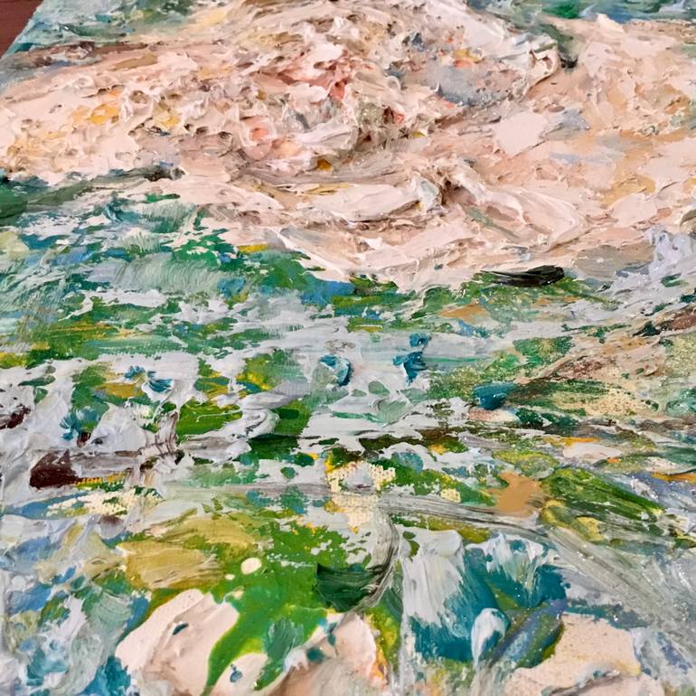 Original Impressionism Abstract Painting by Raissa Leonova