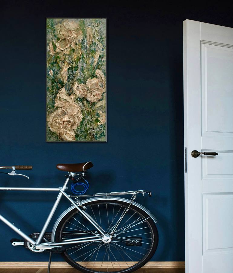 Original Impressionism Abstract Painting by Raissa Leonova