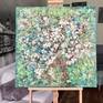 Original floral oil painting on large canvas