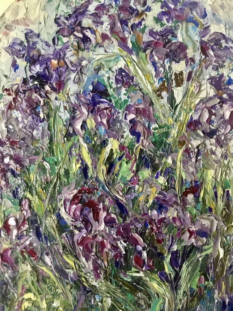 Original Impressionism Abstract Painting by Raissa Leonova