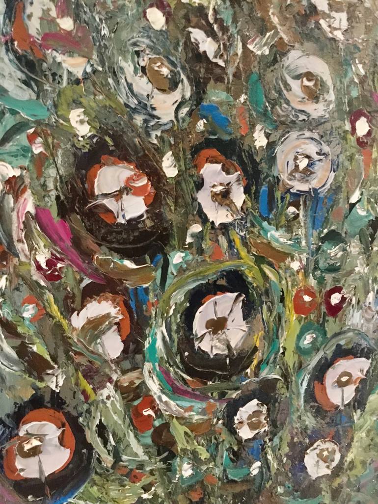 Original Abstract Painting by Raissa Leonova