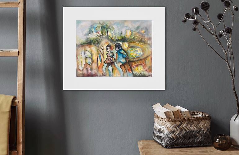 Original Figurative Love Painting by Raissa Leonova