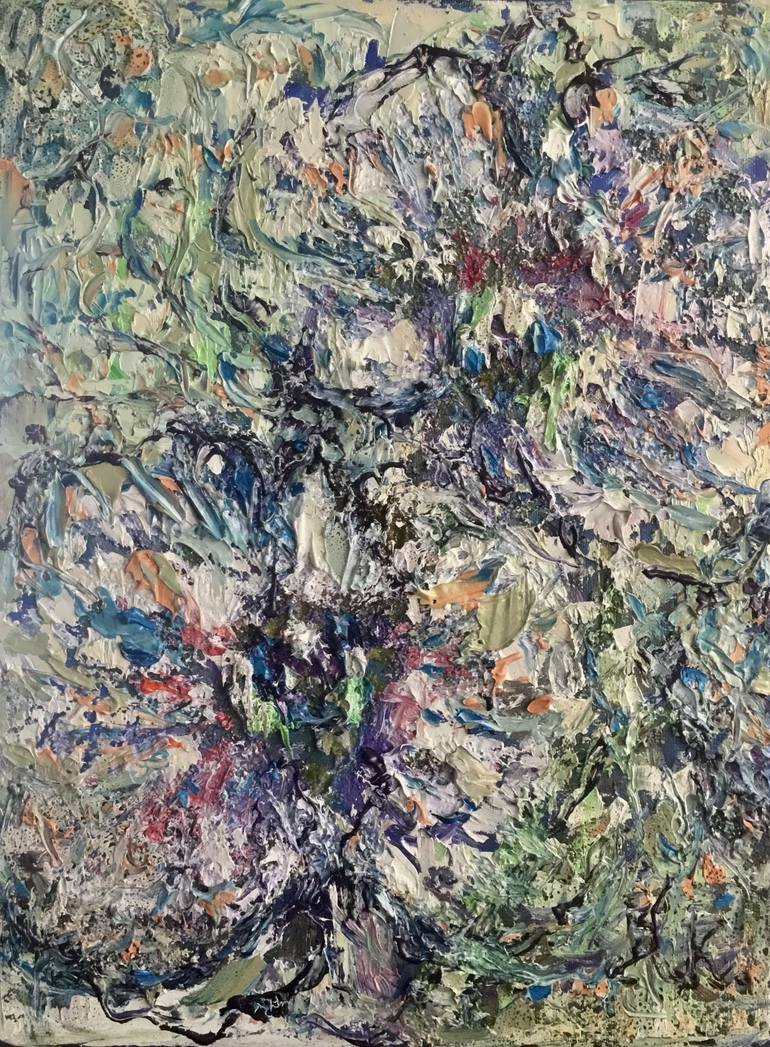 Print of Abstract Floral Paintings by Raissa Leonova