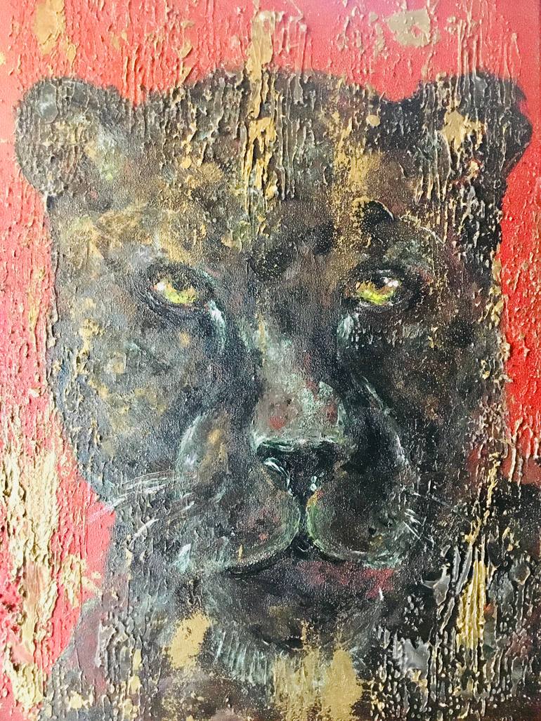 Original Portraiture Animal Painting by Raissa Leonova