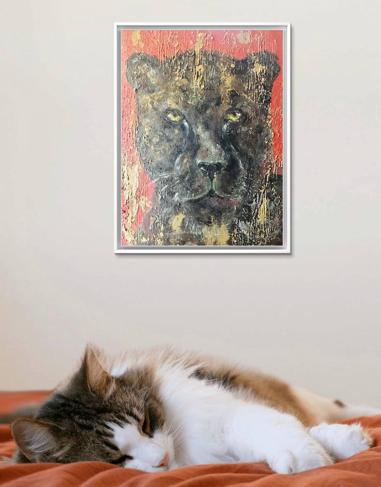 Original Portraiture Animal Painting by Raissa Leonova