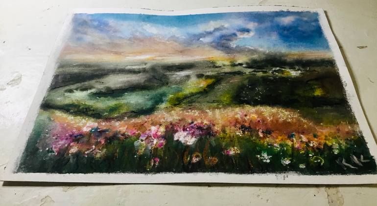 Original Impressionism Nature Painting by Raissa Leonova