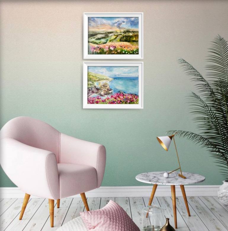 Original Impressionism Nature Painting by Raissa Leonova