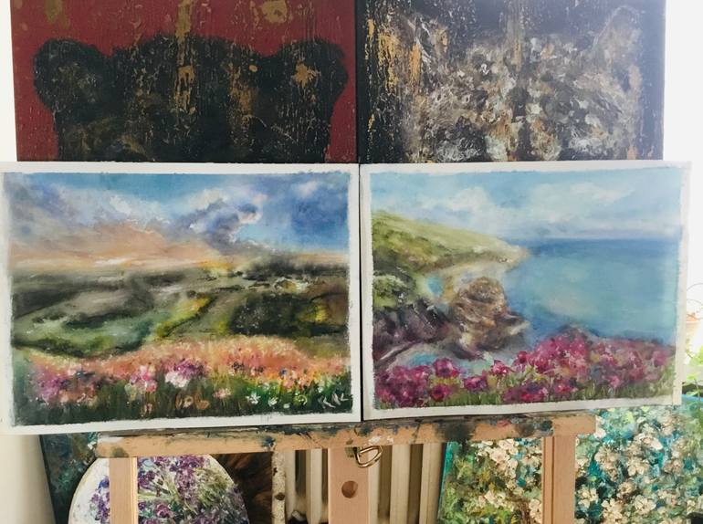 Original Impressionism Nature Painting by Raissa Leonova