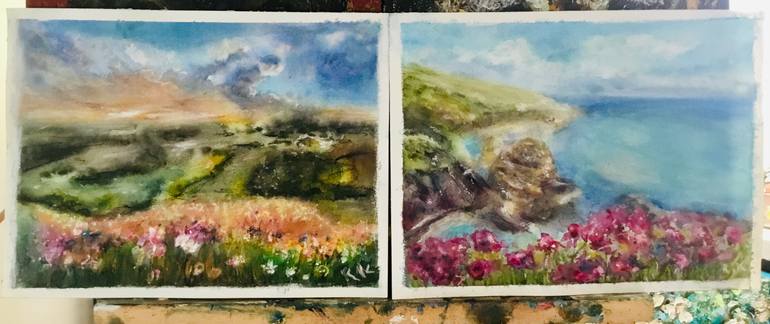 Original Impressionism Nature Painting by Raissa Leonova