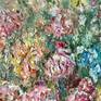 Floral landscape painting