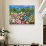 Blooming gardens oil painting