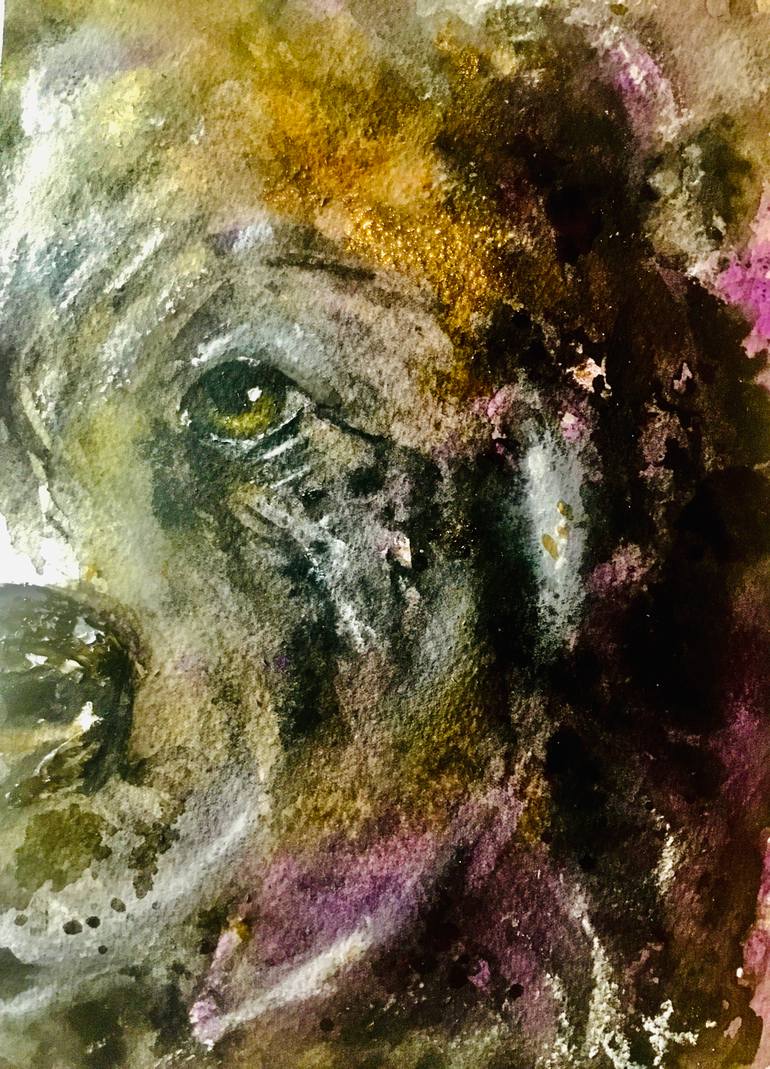 Original Abstract Animal Painting by Raissa Leonova