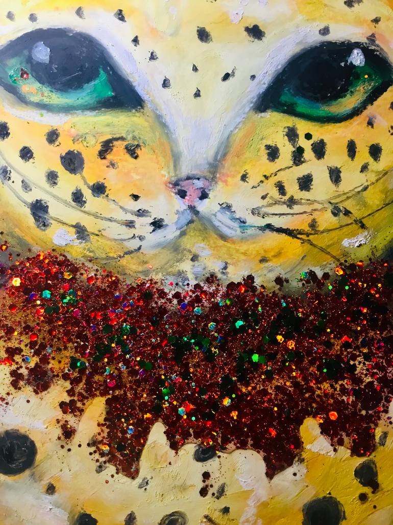 Original Pop Art Animal Painting by Raissa Leonova