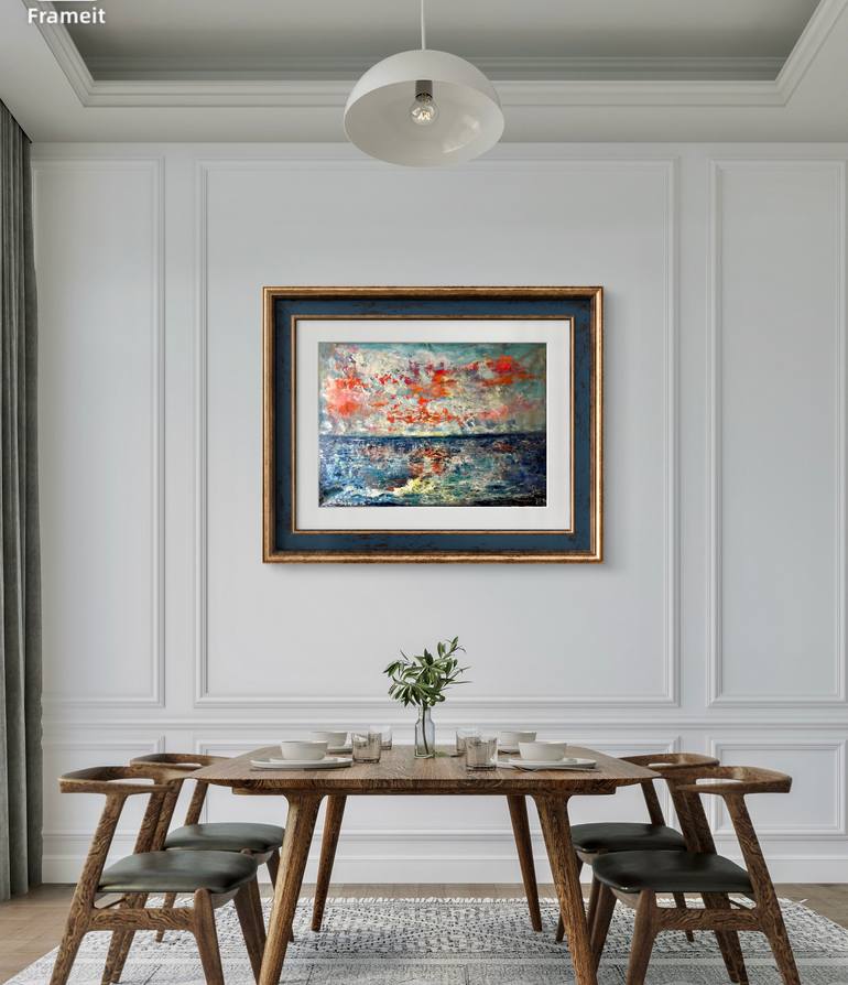 Original Impressionism Abstract Painting by Raissa Leonova