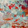 Orange sunset original oil painting