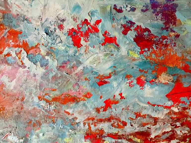 Original Impressionism Abstract Painting by Raissa Leonova