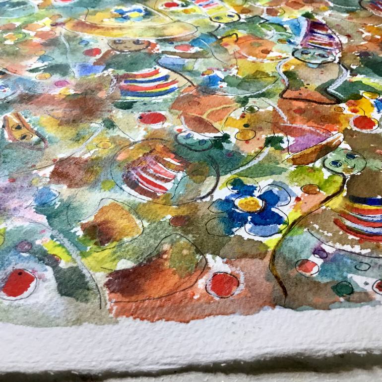 Original Surrealism Abstract Painting by Raissa Leonova