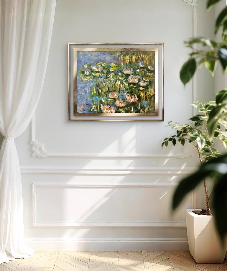 Original Impressionism Landscape Painting by Raissa Leonova