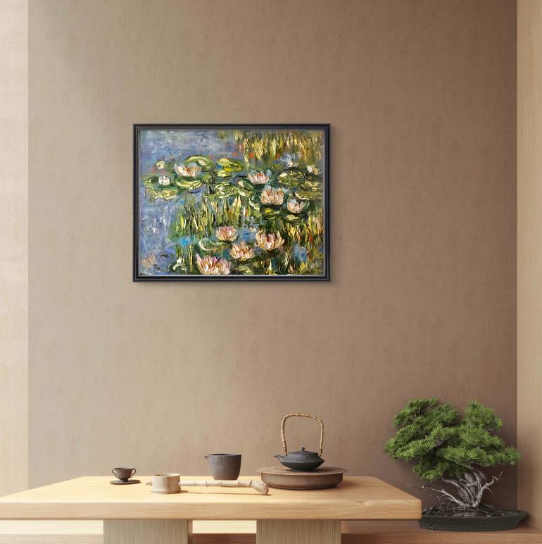 Original Impressionism Landscape Painting by Raissa Leonova