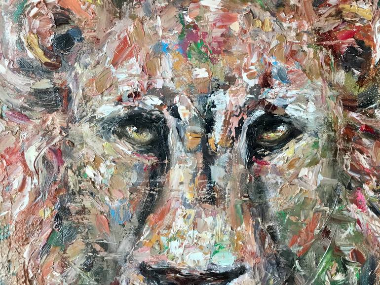 Original Pop Art Animal Painting by Raissa Leonova