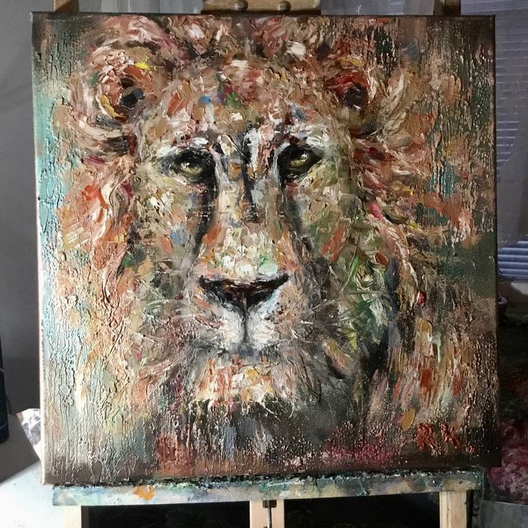 Original Pop Art Animal Painting by Raissa Leonova