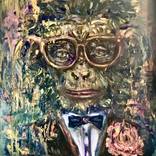 Urban genius monkey by Raissa Leonova