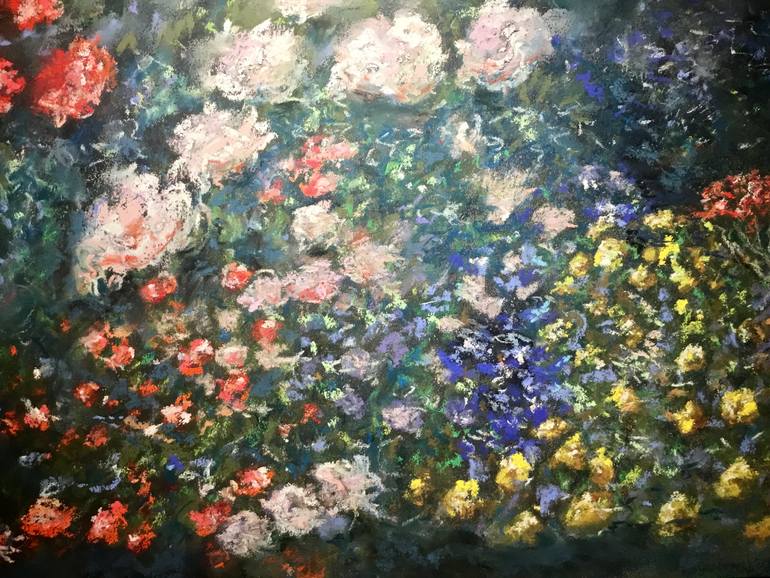 Original Impressionism Abstract Painting by Raissa Leonova