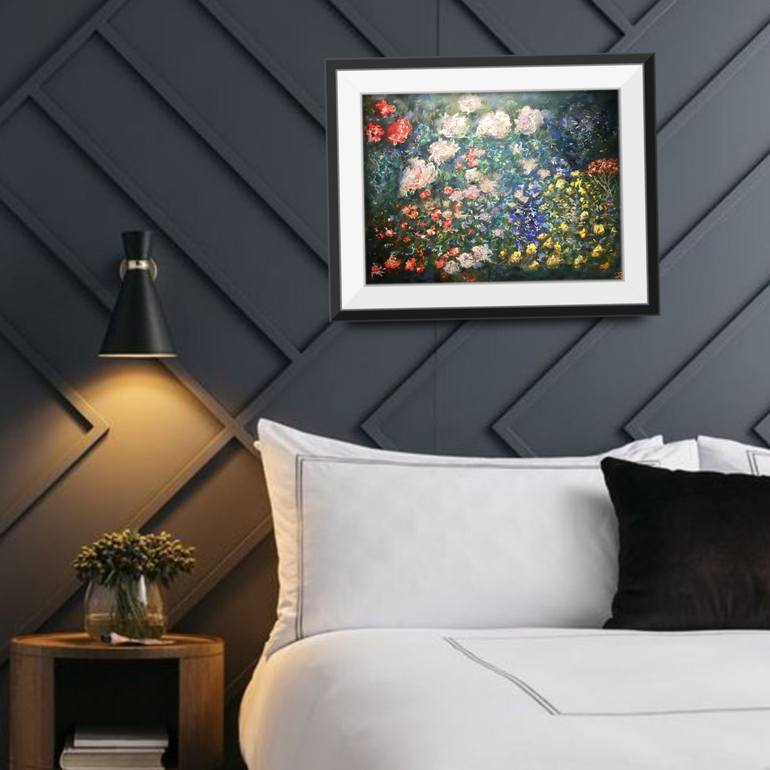 Original Impressionism Abstract Painting by Raissa Leonova