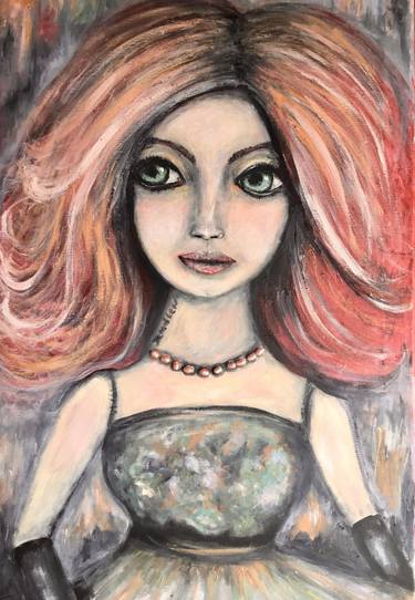 Madlen Doll painting original mix meeia art thumb