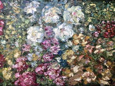 Original Abstract Floral Paintings by Raissa Leonova