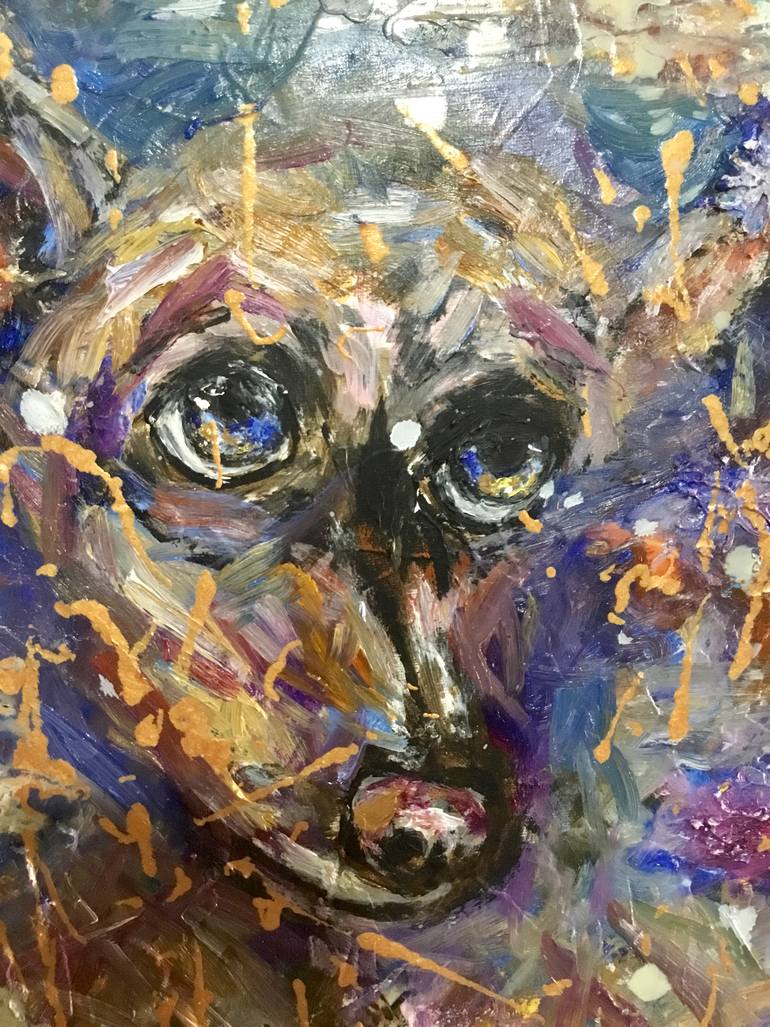 Original Abstract Expressionism Abstract Painting by Raissa Leonova