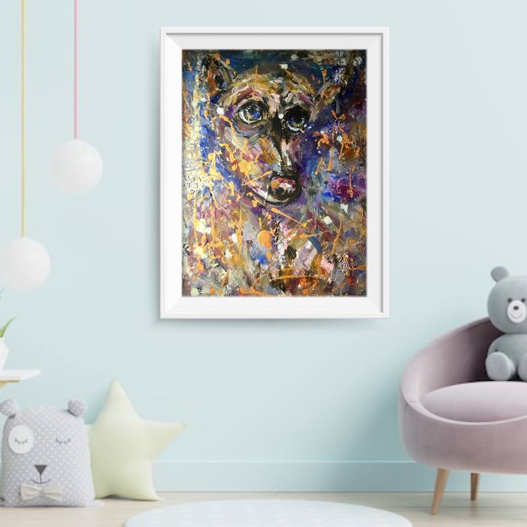 Original Abstract Expressionism Abstract Painting by Raissa Leonova