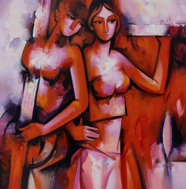 Original Figurative Music Paintings by Arvind Kolapkar