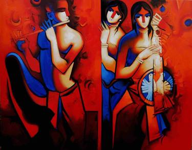 Original Music Paintings by Arvind Kolapkar