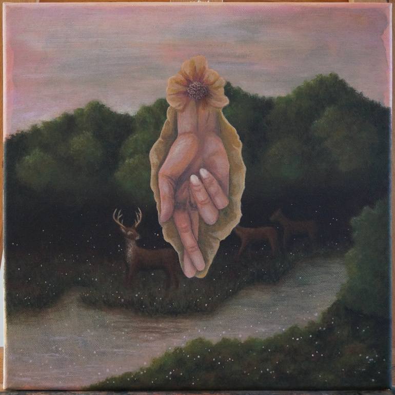 Original Other Nature Painting by Eleanora Moon Offering