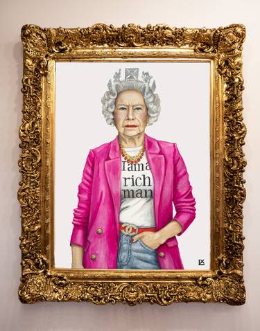 The Queen is a Rich Man Framed Giclée Print thumb