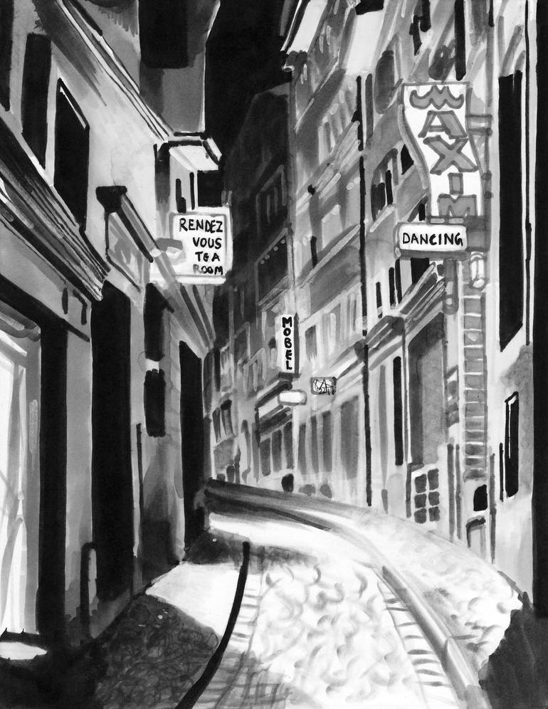 Alley way Art Print by Ali Akbar - Fine Art America