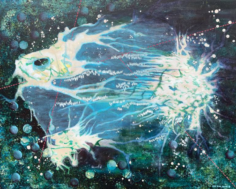 Original  Painting by esra kizir gokcen