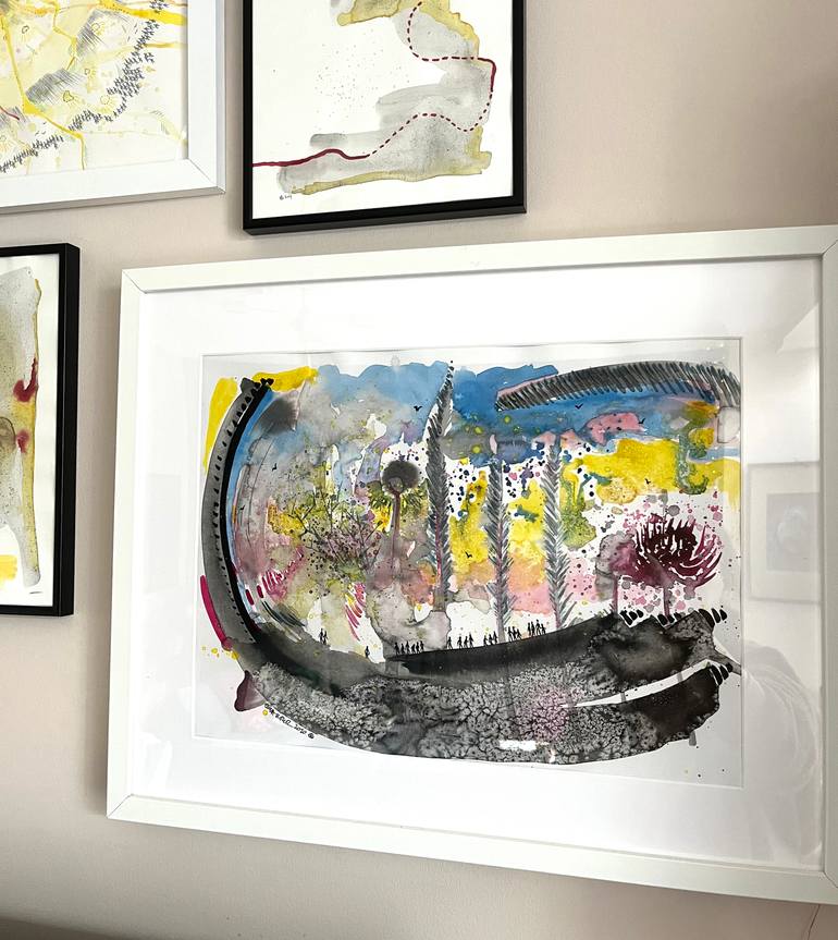 Original Abstract Nature Painting by Esra Kizir Gokcen