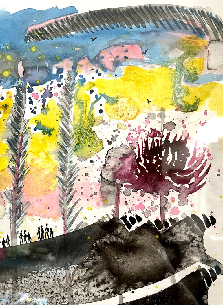 Original Abstract Nature Painting by Esra Kizir Gokcen