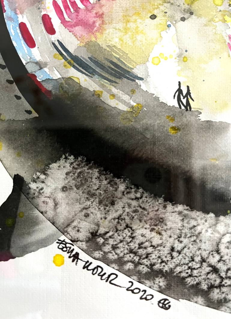 Original Abstract Nature Painting by Esra Kizir Gokcen