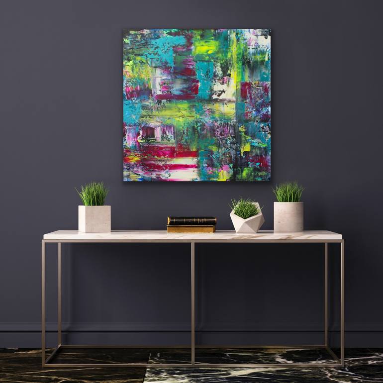 Original Abstract Expressionism Abstract Painting by Lisa Finlayson