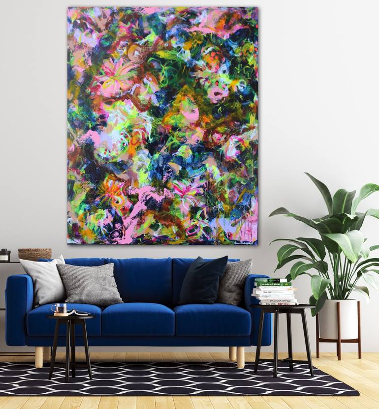 Original Abstract Expressionism Abstract Painting by Lisa Finlayson