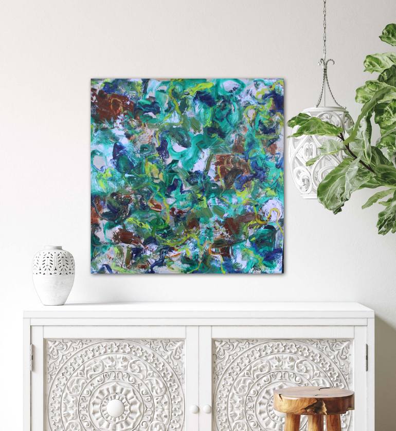 Original Abstract Expressionism Abstract Painting by Lisa Finlayson