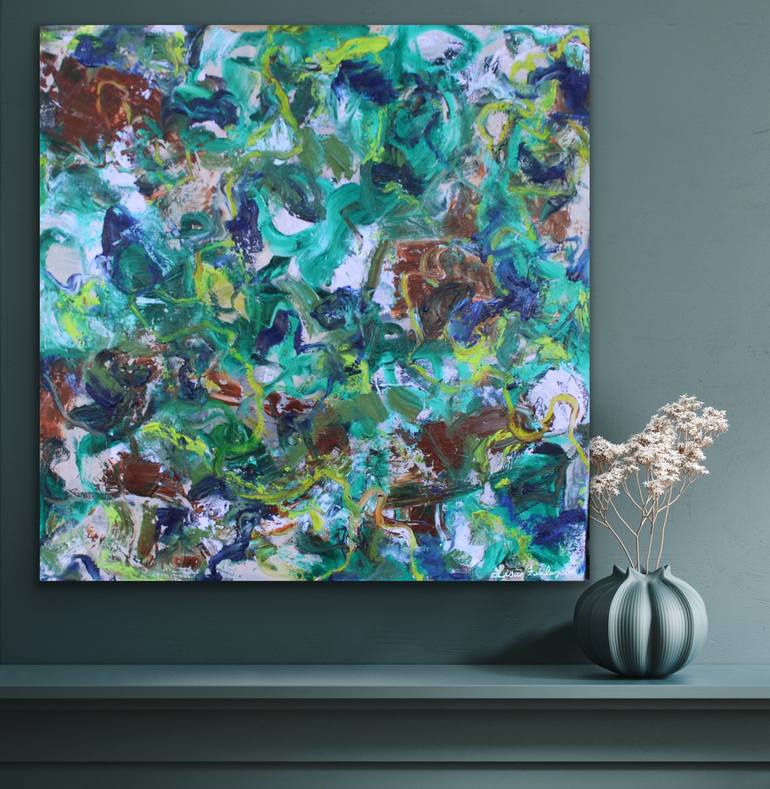 Original Abstract Expressionism Abstract Painting by Lisa Finlayson