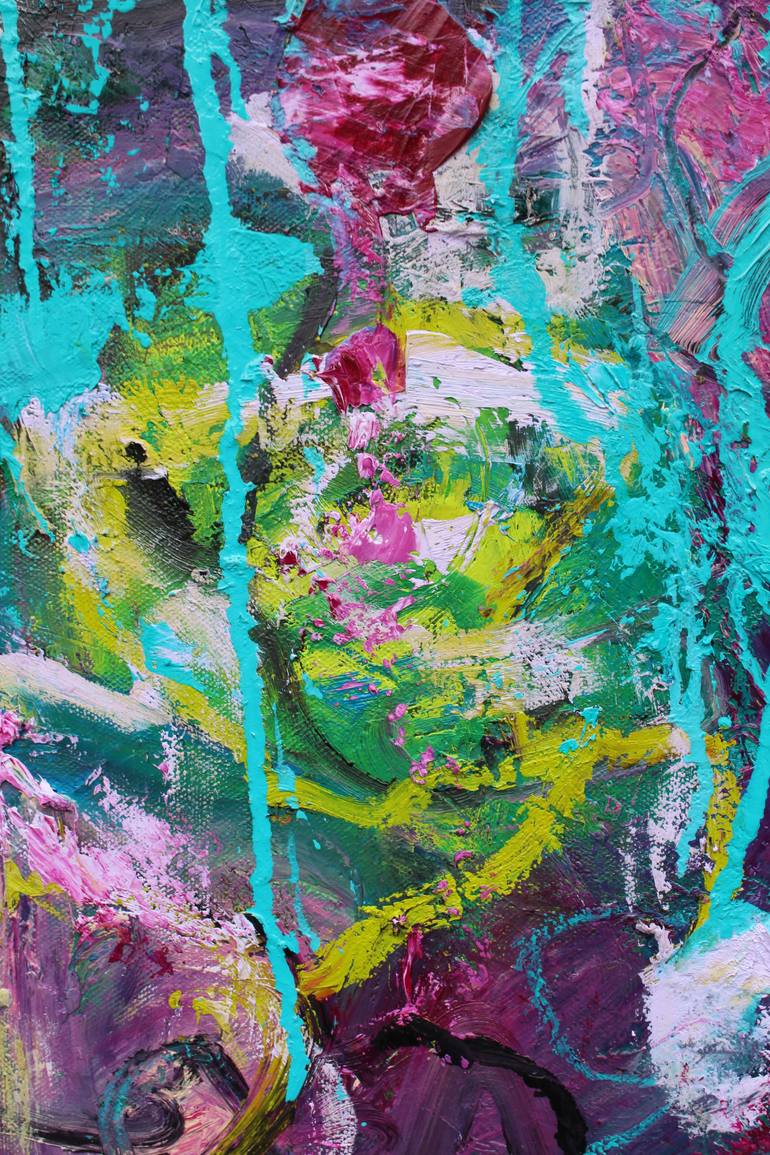 Original Abstract Expressionism Abstract Painting by Lisa Finlayson